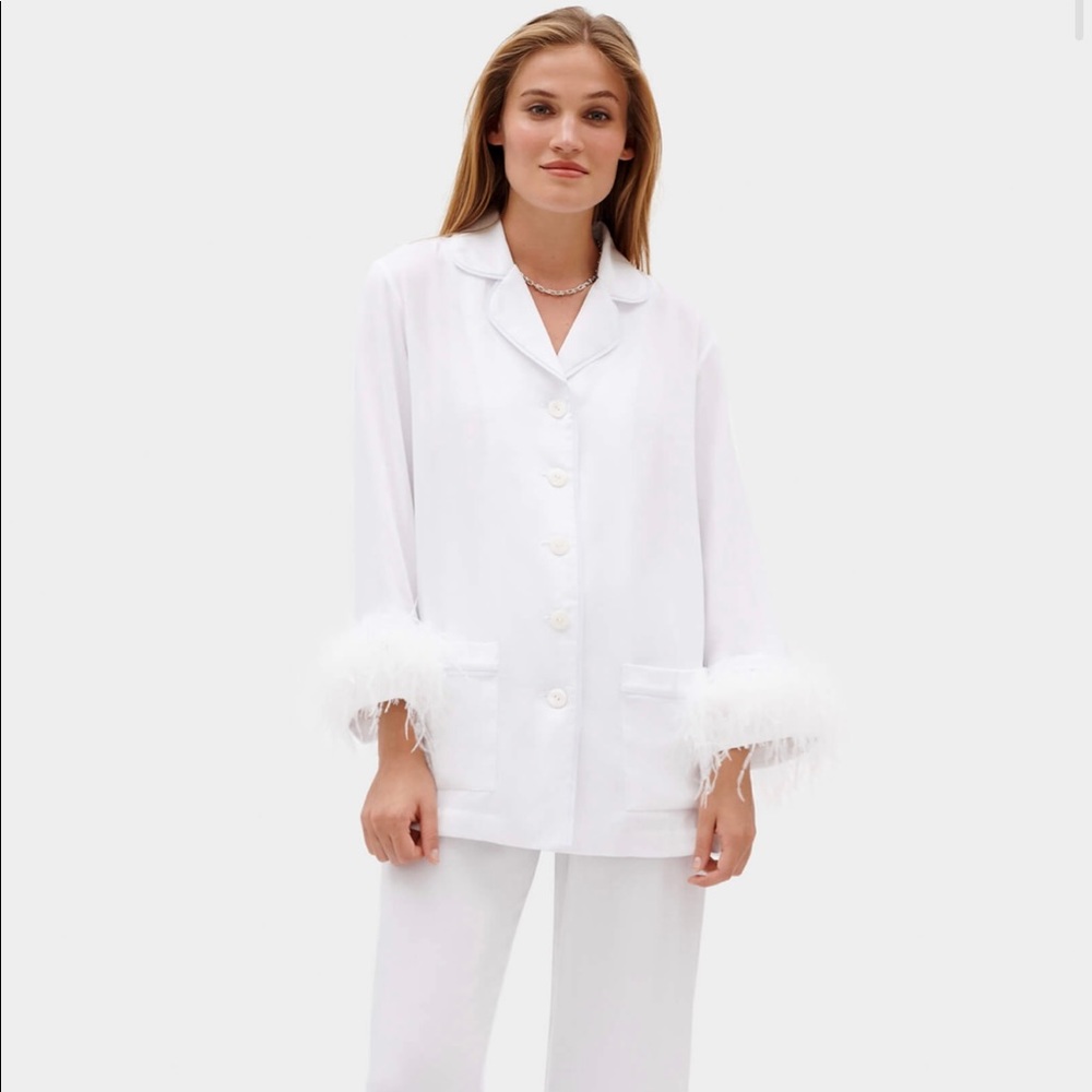 Sleeper Pajamas white double feather set